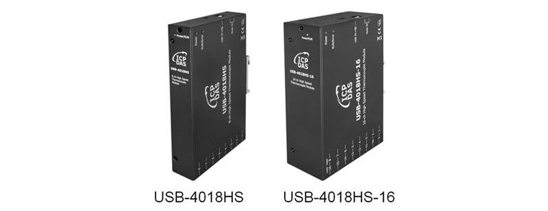 USB-4018HS、USB-4018HS-16 – 8/16 通道高速熱電偶量測 USB I/O 模組