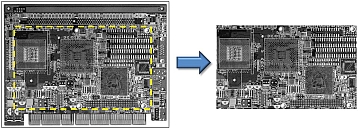 Monochrome mode AOI image acquisition