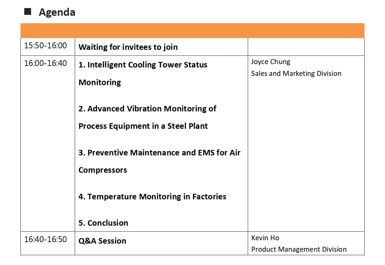 ICP DAS Webinar Agenda